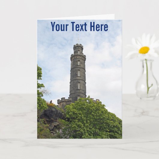Customisable Edinburgh, Scotland Card Kaart (Kleine Plant)