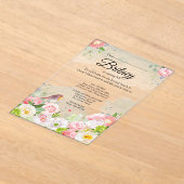 Customisable Female Birthday Invitation – Clear Acryl Uitnodigingen (Laagn)