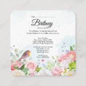 Customisable Female Birthday Invitation – Editable Informatiekaartje (Voorkant)