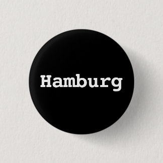 Customisable Hamburg Typography Ronde Button 3,2 Cm