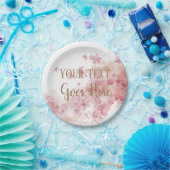 Customisable Handmade Product floral romath Papieren Bordje (Feest)