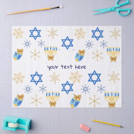 Customisable Hanukkah winter tissue Paper Tissuepapier (Craft)