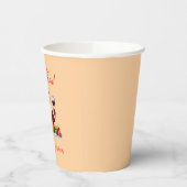 Customisable Happy Santa Claus Christmas Party Papieren Bekers (Links)