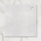 Customisable Happy Santa Claus Christmas Square Bedankjes Labels (Achterkant)