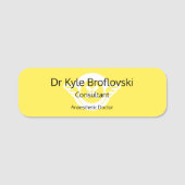 Customisable Hello my name is Dr Naamplaatje (Voorkant)