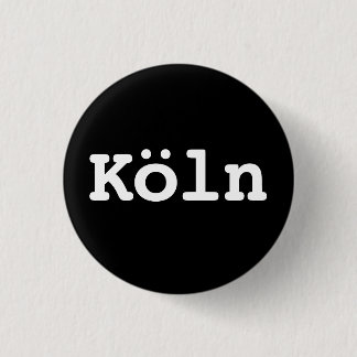 Customisable Köln Typography Ronde Button 3,2 Cm