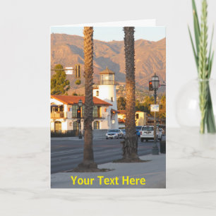 Customisable Santa Barbara California Kaart