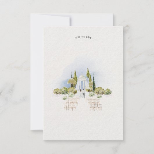Customisable "Save the Date" wedding Stationery Kaart (Voorkant)