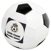 Customisable Soccer Team Football King Logo Voetbal (Drie kwart)
