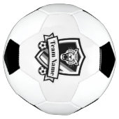Customisable Soccer Team Jaguar Logo Soccer Ball  Voetbal (Gedraaid)