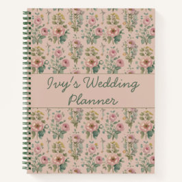 Customisable Vintage Anemone Floral Notebook | Notitieboek