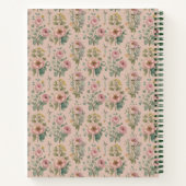 Customisable Vintage Anemone Floral Notebook | Notitieboek (Achterkant)