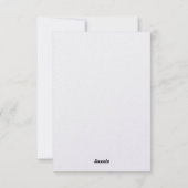 Customisable wedding invitation kaart (Achterkant)