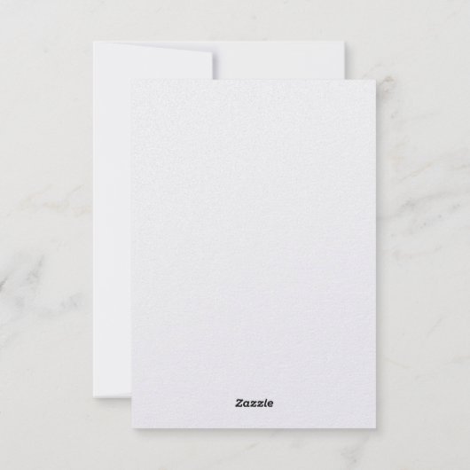 Customisable wedding invitation kaart (Achterkant)