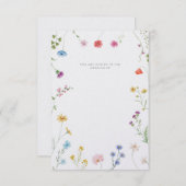 Customisable wedding invitation kaart (Voorkant / Achterkant)