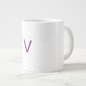 Customised letter V mug Grote Koffiekop (Voorkant rechts)