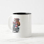 customised mug design  tweekleurige koffiemok (Voorkant links)