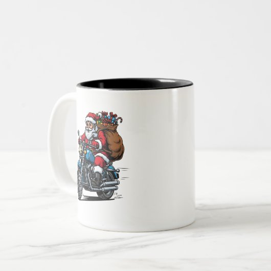 customised mug design  tweekleurige koffiemok (Voorkant links)