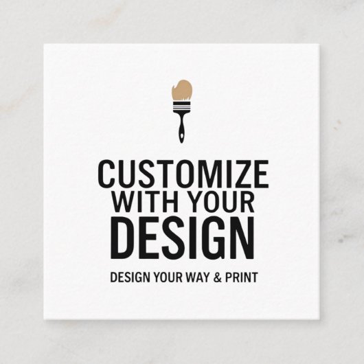 Customizable 2.5x2.5" Blank Company Small Vierkante Visitekaartje (Voorkant)