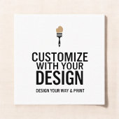 Customizable 2.5x2.5" Blank Company Small Vierkante Visitekaartje