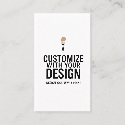 Customizable 2x3.5" Blank Company Small Visitekaartje (Voorkant)