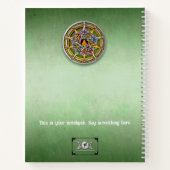 Customizable 8.5 x 11 Beltane May Day Notebook Notitieboek (Achterkant)