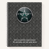 Customizable 8.5 x 11 Elemental Pentacle Notebook Notitieboek (Voorkant)