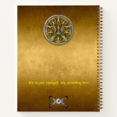 Customizable 8.5 x 11 Lughnasadh Harvest Notebook Notitieboek (Achterkant)