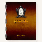 Customizable 8.5 x 11 Samhain Halloween Notebook Notitieboek (Voorkant)