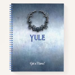 Customizable 8.5x11 Yule Winter Solstice Notebook Notitieboek