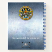 Customizable 8.5x11 Yule Winter Solstice Notebook Notitieboek (Achterkant)