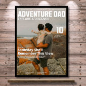 Customizable Adventure Dad Magazine Add Your Photo Poster