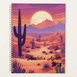 Customizable agenda, planner, name, year, desert planner