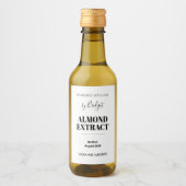 Customizable Almond Extract Label Wijn Etiket (Voorkant)