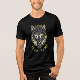 Customizable Alpha Wolf Mascot T-Shirt | Personali
