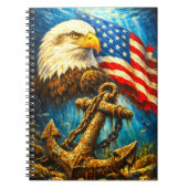 CUSTOMIZABLE AMERICAN EAGLE NOTEBOOK NOTITIEBOEK (Voorkant)