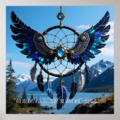 Customizable and Dowloadable Dreamcatcher Wings Poster (Voorkant)