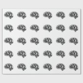 Customizable Anxiety Brain Cadeaupapier (Vlak)