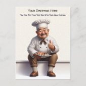 Customizable Any Occasion Cooking / Chef Postcard Briefkaart (Voorkant)