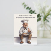 Customizable Any Occasion Cooking / Chef Postcard Briefkaart (Staand voorkant)