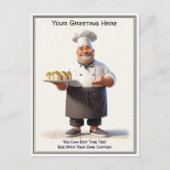 Customizable Any Occasion Cooking / Chef Postcard Briefkaart (Voorkant)