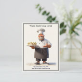 Customizable Any Occasion Cooking / Chef Postcard Briefkaart (Staand voorkant)