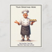 Customizable Any Occasion Cooking / Chef Postcard Briefkaart (Voorkant)