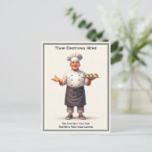 Customizable Any Occasion Cooking / Chef Postcard Briefkaart (Staand voorkant)