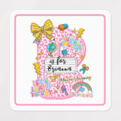 Customizable “B is for” Alphabet Art – Inspiration Labels (Design 2)