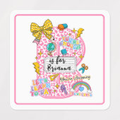 Customizable “B is for” Alphabet Art – Inspiration Labels (Design 1)