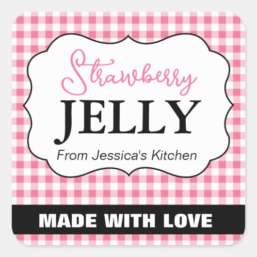 Customizable Baked with Love Label HM003_18sqv1 (Voorkant)