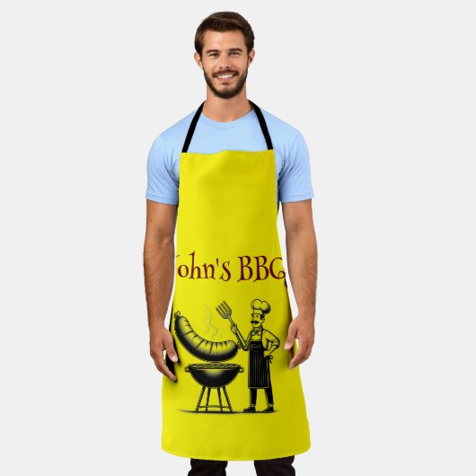 Customizable BBQ Master Chef  Schort (Gedragen)