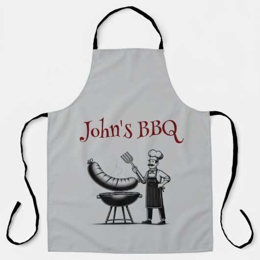 Customizable BBQ Master Chef Schort (Voorkant)