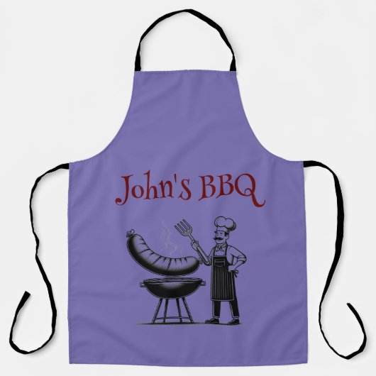 Customizable BBQ Master Chef Schort (Voorkant)